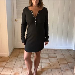 Alana Ribbed Henley Dress